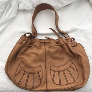 Like new bohemian leather lucky brand bag